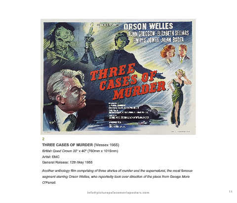 three cases of murder movie