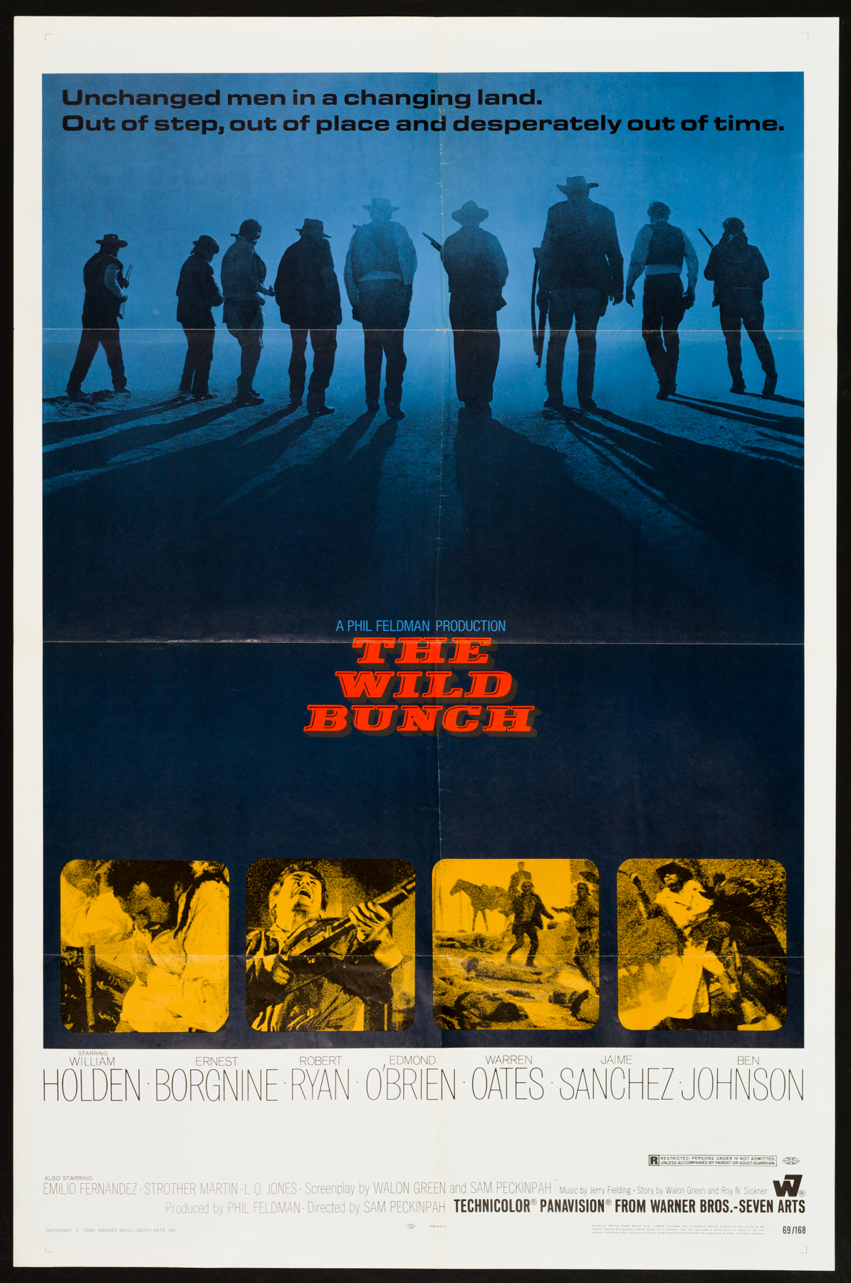 THE WILD BUNCH (1969) Sam Peckinpah Original US One Sheet Poster ...