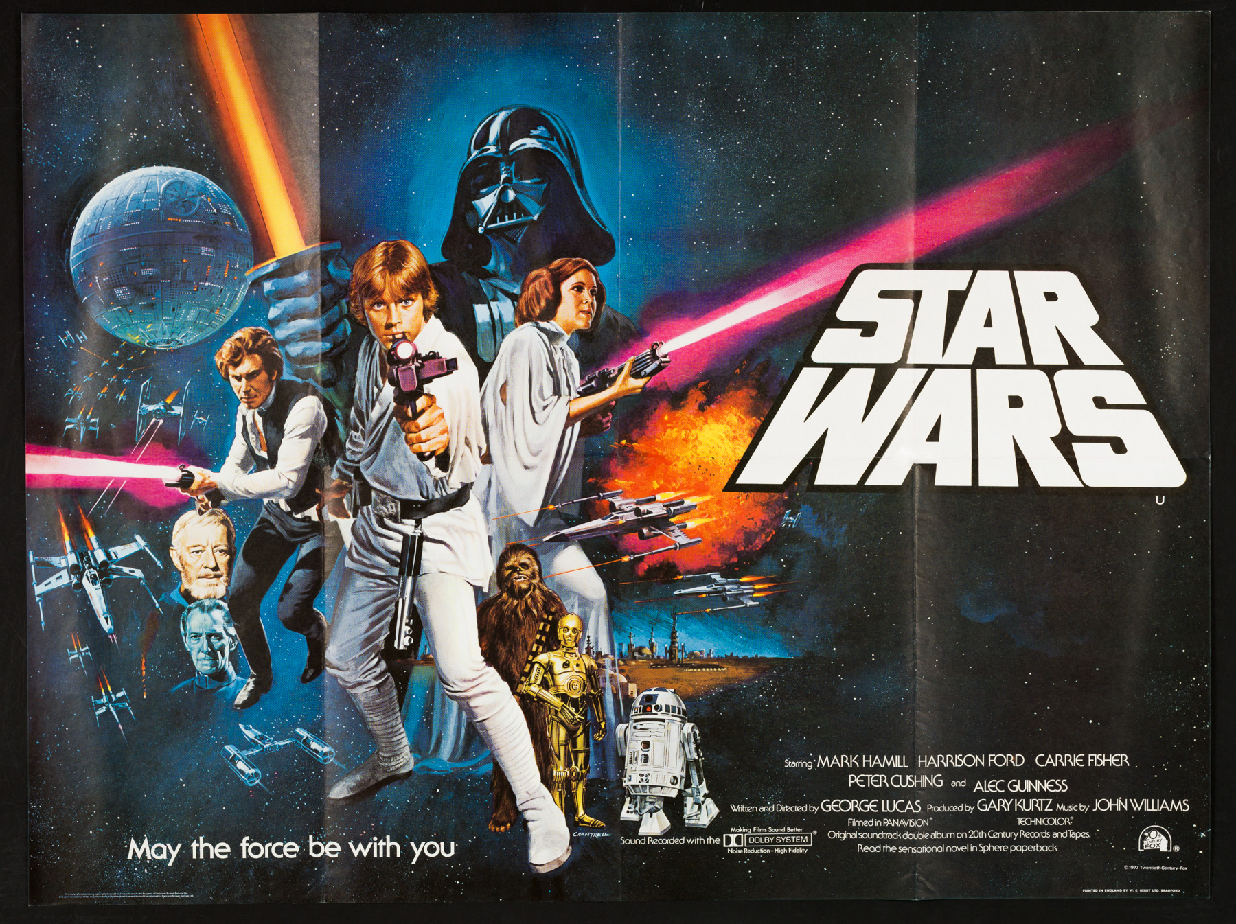 STAR WARS (1977) Original Vintage Pre-Oscars UK Quad Film Movie Poster ...