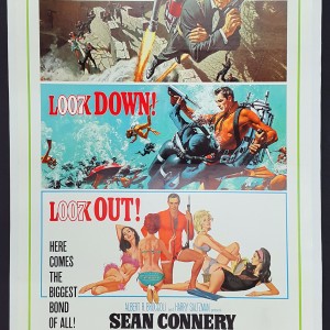 THUNDERBALL (1965) Original Vintage US One Sheet 007 Bond Film Movie ...