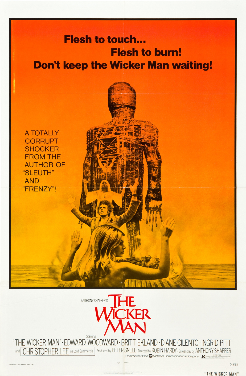 THE WICKER MAN (1973) Original Vintage Film Movie Poster | Picture ...