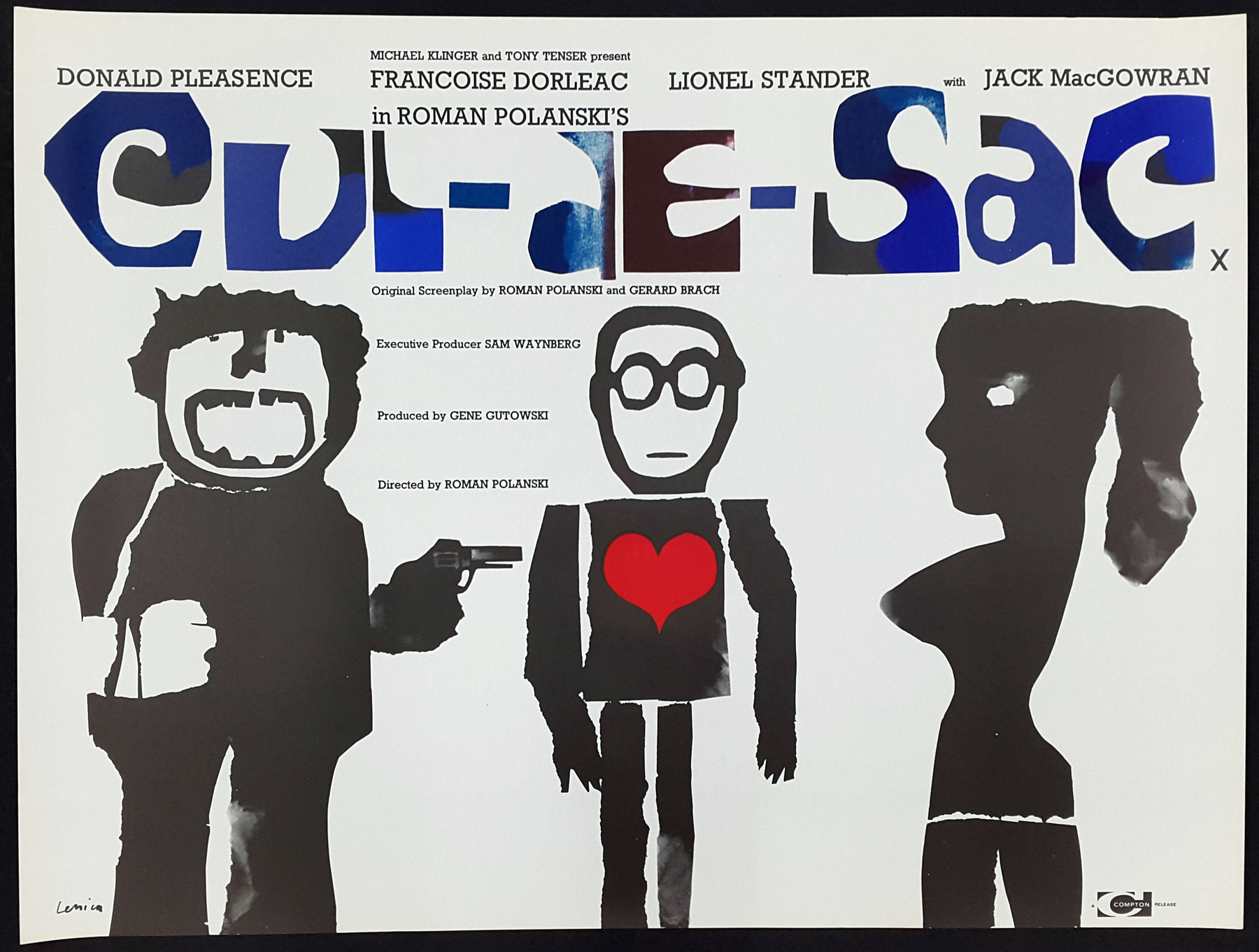 cul-de-sac-1966-original-vinatage-roman-polanki-compton-uk-quad-film