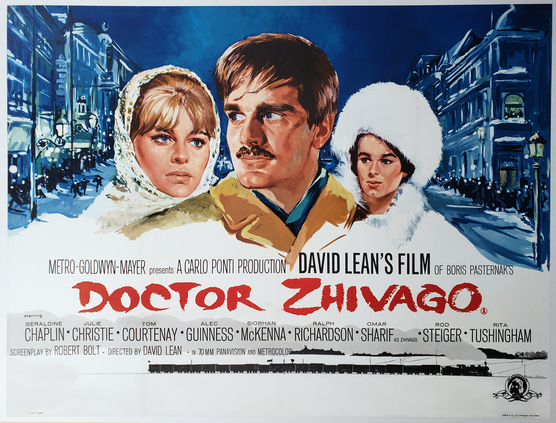 DR ZHIVAGO (1965) Original Very Rare UK Quad Film Movie Poster | Picture Palace Movie Posters