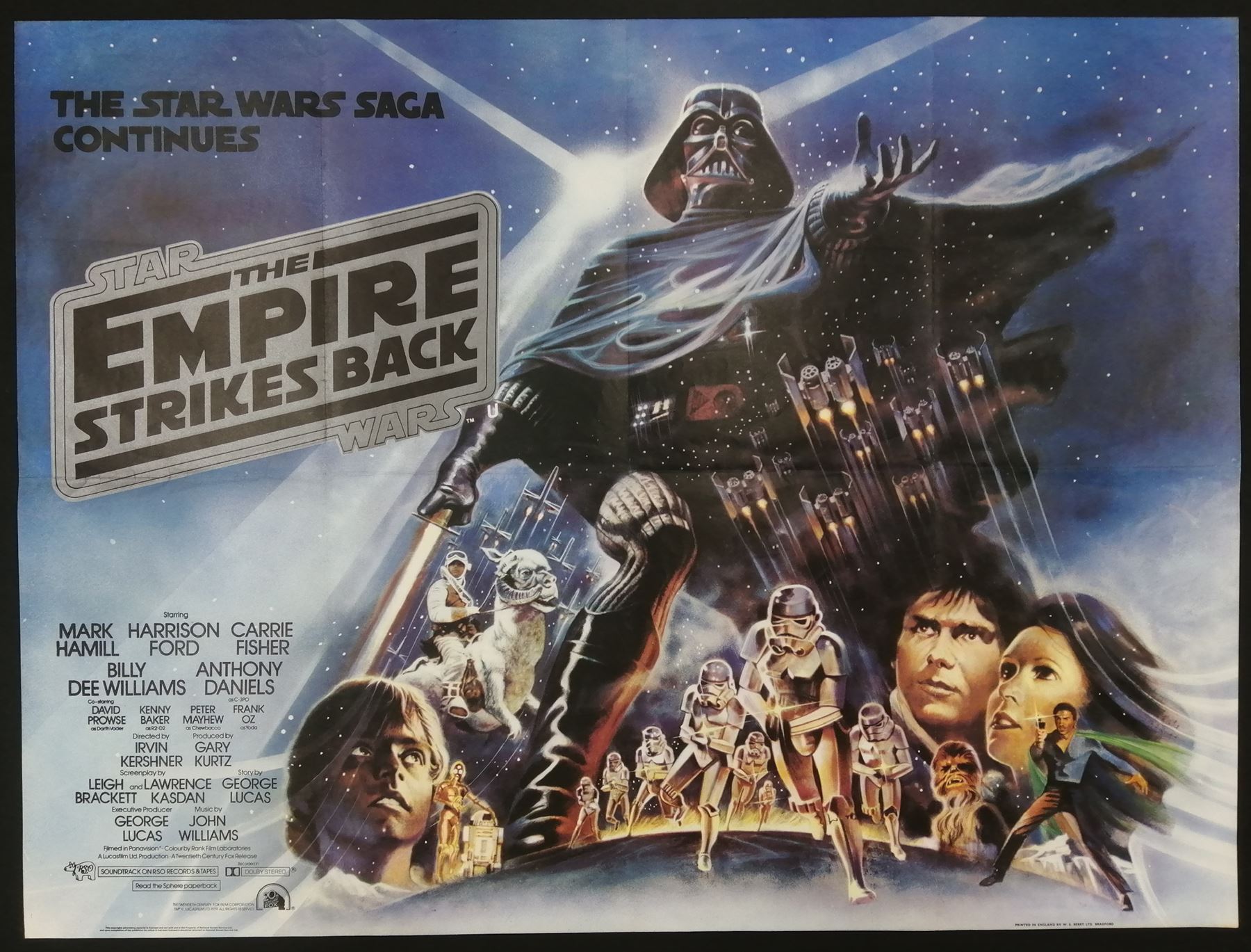 STAR WARS - THE EMPIRE STRIKES BACK (1980) George Lucas Original ...