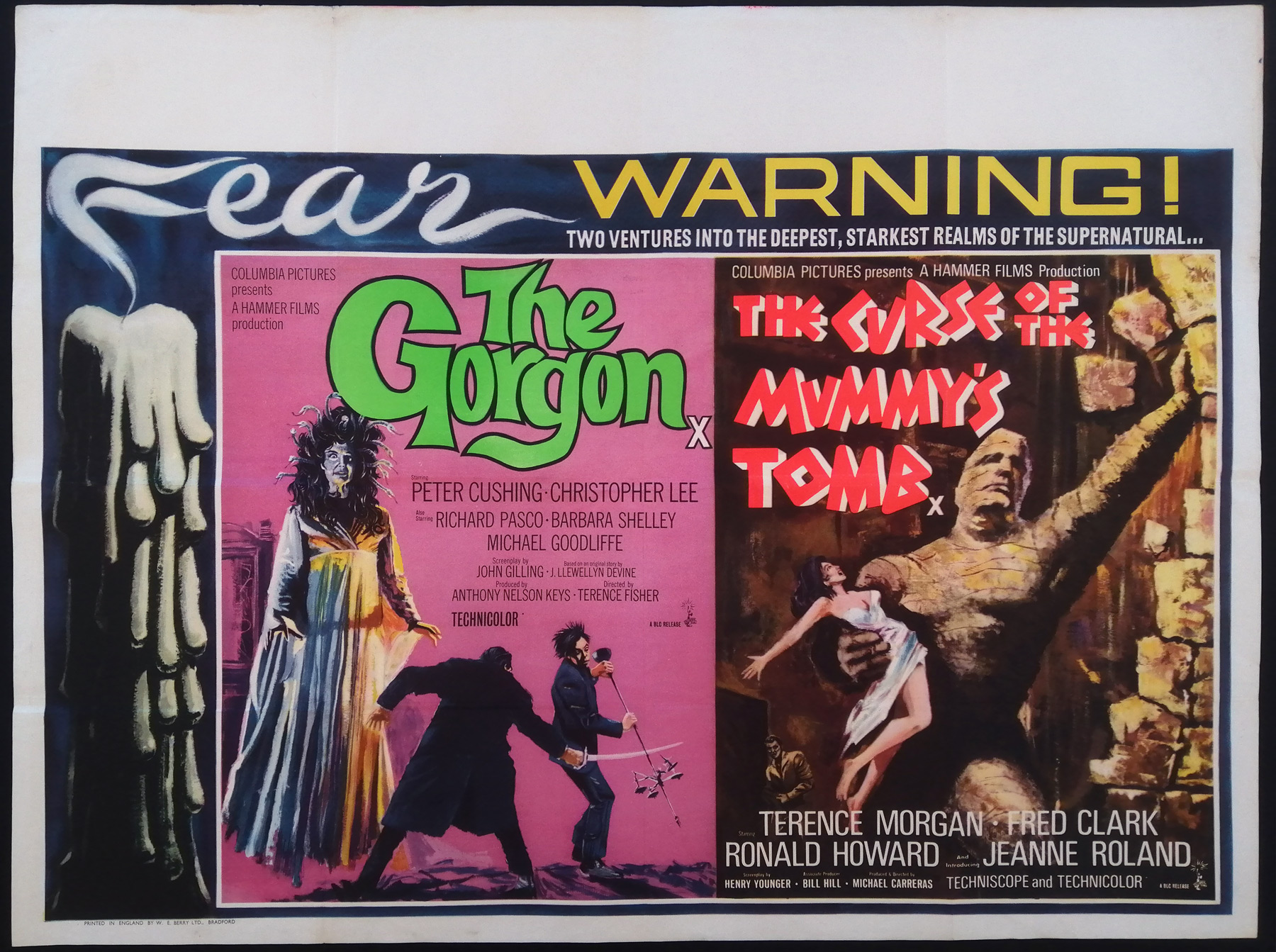 Art  The Curse Of The Mummys Tomb Movie Poster 1964 42 X 26