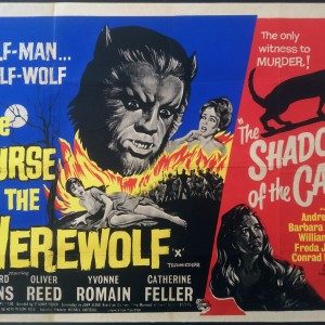 THE CURSE OF THE WEREWOLF / THE SHADOW OF THE CAT (1960) Original ...