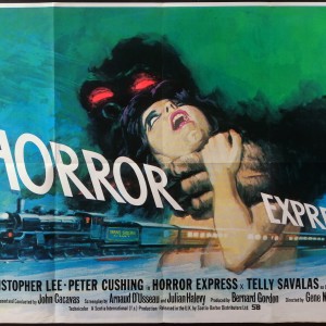 HORROR EXPRESS (1972) Original Vintage Christopher Lee Peter Cushing UK ...