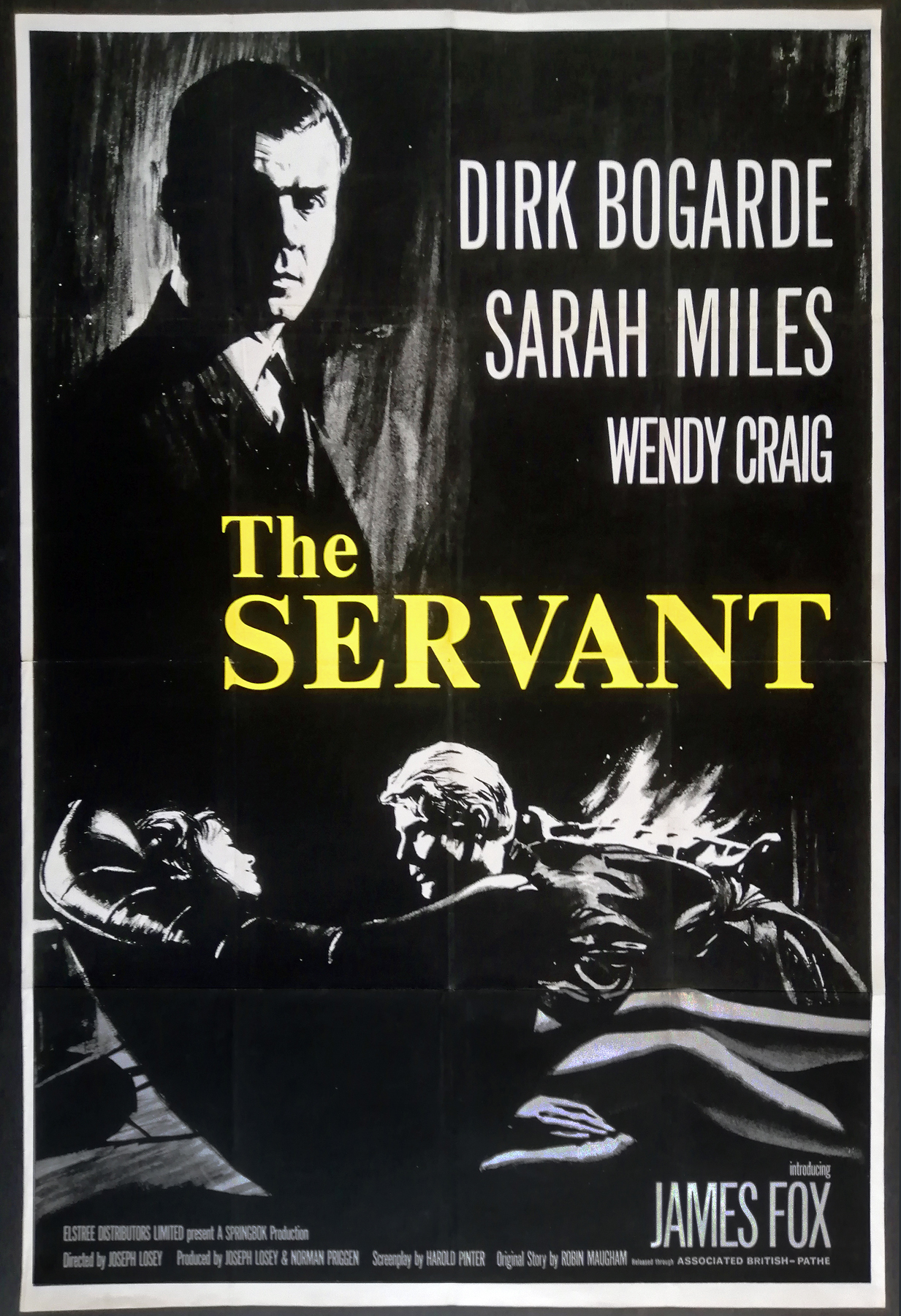 THE SERVANT 1963 MOVIE POSTER FILM A4 A3 A2 PRINT ART CINEMA Satisfied