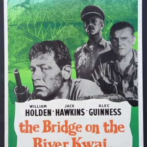 THE BRIDGE ON THE RIVER KWAI (1957) Original Vintage UK Double Crown ...