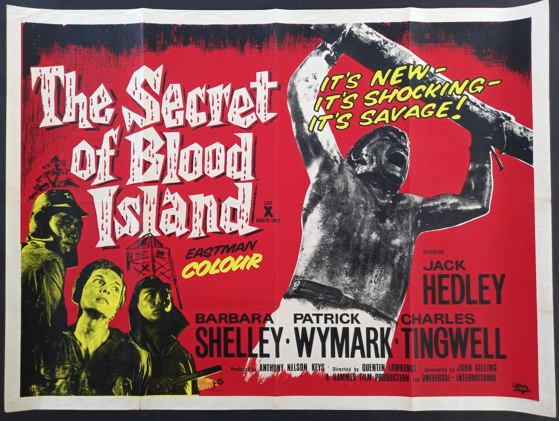 THE SECRET OF BLOOD ISLAND | Picture Palace Movie Posters